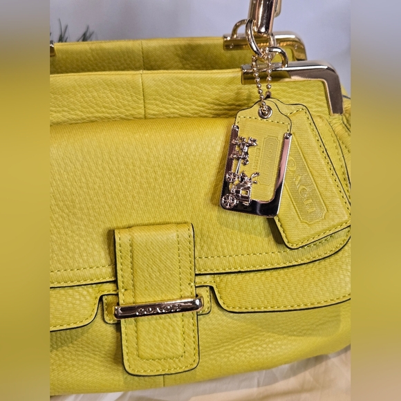 Coach Madison Pinnacle Pebbled Leather Lily Handbag - Picture 6 of 14